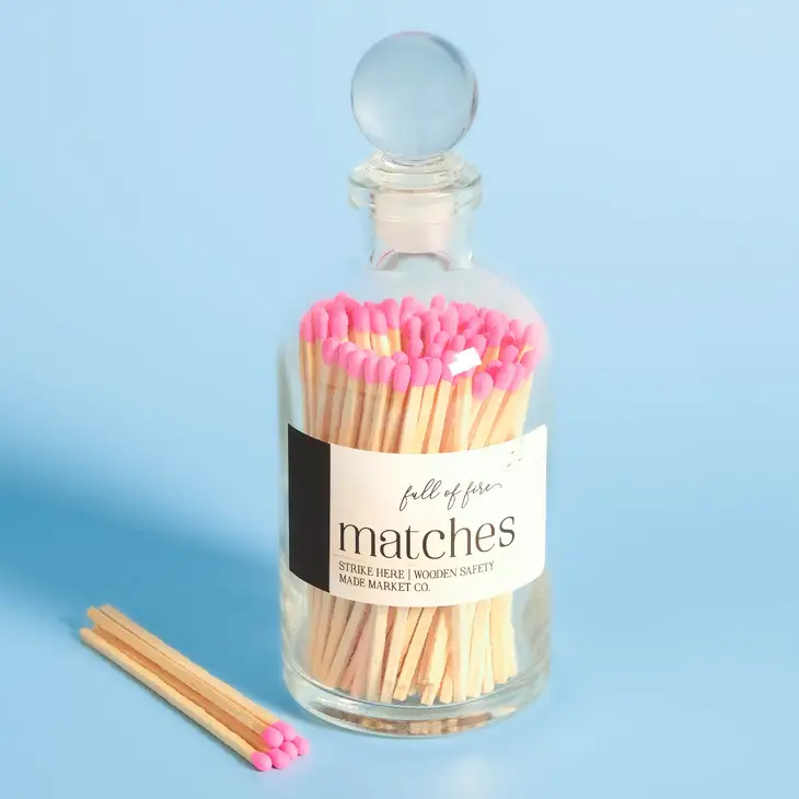 Hot Pink Long Matchstick Bottle By Made Market Co Pinks & Green