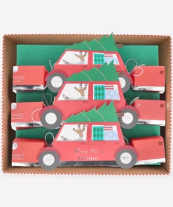 Reindeer In Car Christmas Crackers - By Meri-Meri