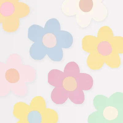 Pastel Daisy Paper Napkin Set - By Meri-Meri