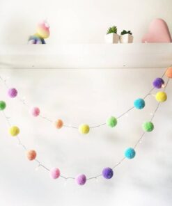 Pastel Mix PomPom Fairy Lights By Pom & Bow