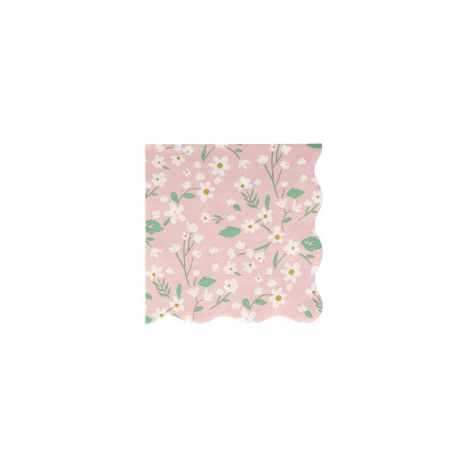Meri Meri Small Paper Napkins In Candy Pink 