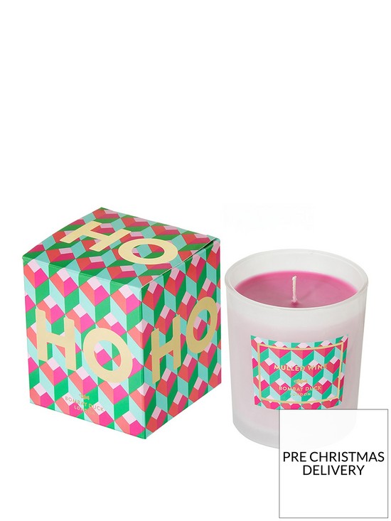 Mulled Wine Scent Ho Ho Ho Christmas Candle By Bombay Duck Pinks