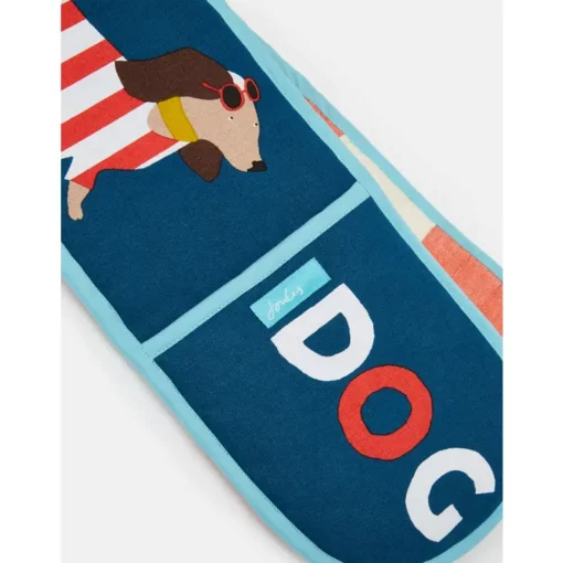 Sausage Dog Oven Glove By Joules Pinks & Green