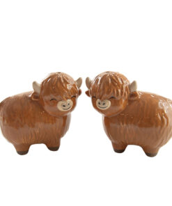 Highland Cow Salt & Pepper Shakers - By Sass & Belle